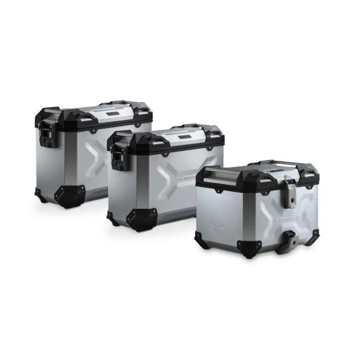 SW-Motech Adventure-Set Gepäck Silbern passt für BMW R 1200 GS(12-18)/R 1250 GS(18-) Preisknaller