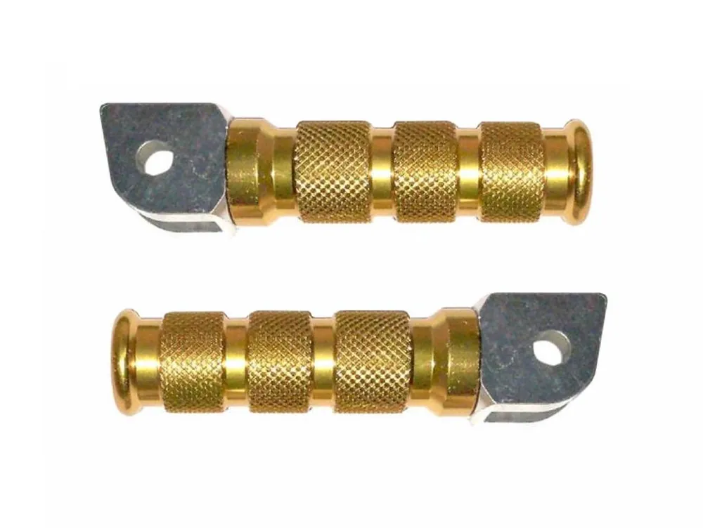 Fußasten Sozius Rasten Set Gold für Piaggio NRG NTT Sfera TPH Storm Zip Mega-Angebot
