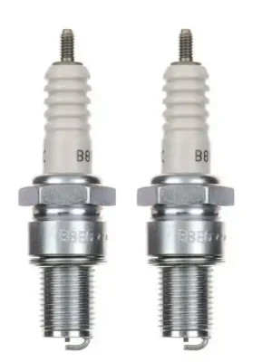 2x Zündkerze B8EG Zündkerzen Set 2 Stück für Motorrad / Roller / Scooter Highlight