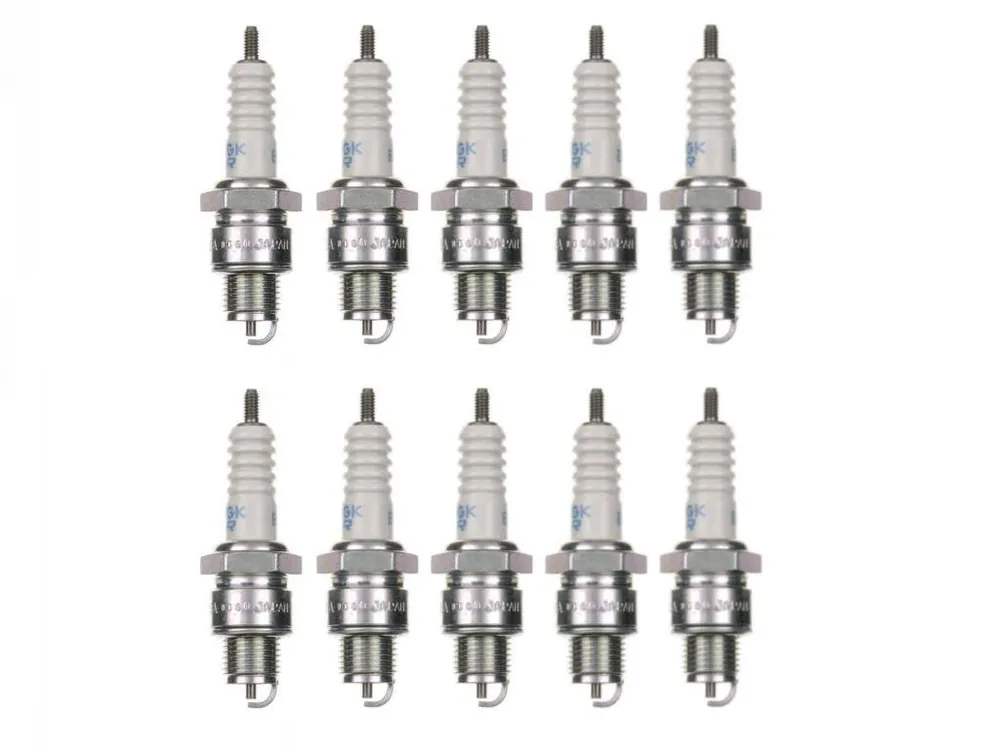 Rabatt 10x Zündkerze BR6HSA Zündkerzen Set 10 Stück 10er Pack für Motorrad / Roller