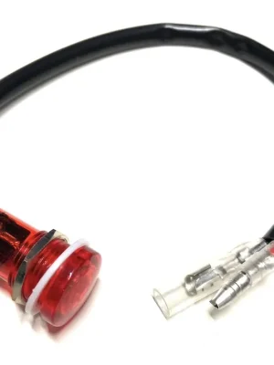 12V Kontrollleuchte Öl Rot mit Kabel 15mm Gewinde für Zündapp Hercules Kreidler Highlight