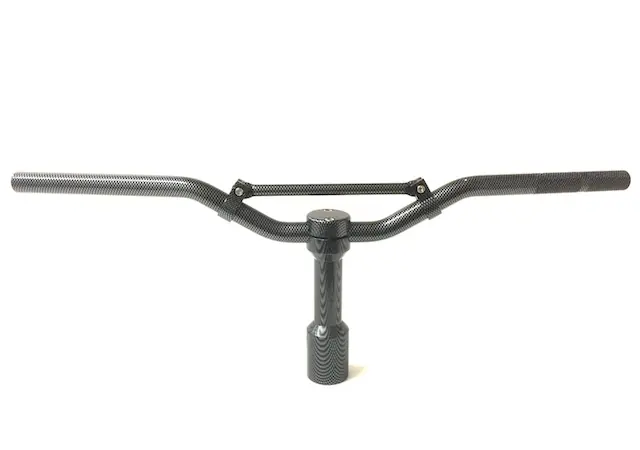Saisonangebot Downhill Lenker Set inklusive Aufnahme Carbon Look für Yamaha Aerox, MBK Nitro, CPI Aragon