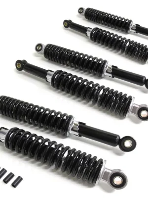 2x 280mm + 4x 310mm Stoßdämpfer Schwarz Tieferlegung Set für Simson Duo Top-Preis