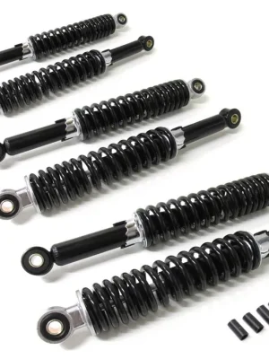 6x Stoßdämpfer 320mm Tieferlegung Set für Simson Duo Schwarz Preisknaller