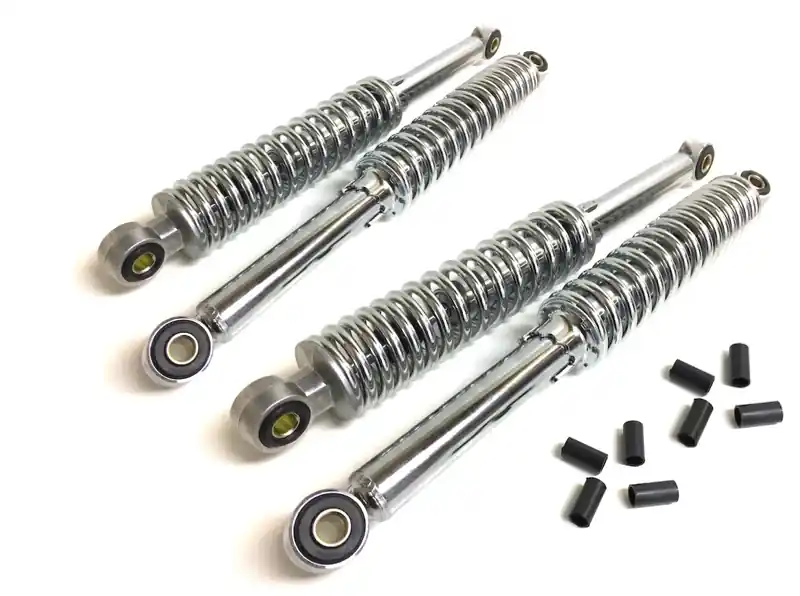 Direkt Vom Hersteller 4x 310mm Stoßdämpfer Chrom 31cm Tieferlegung Set für Simson Duo Schwalbe Star SR4-2