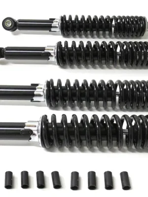 280 + 310mm Stoßdämpfer Schwarz Tieferlegung Set für Simson Duo Schwalbe Star KR51 SR4 Super-Preis