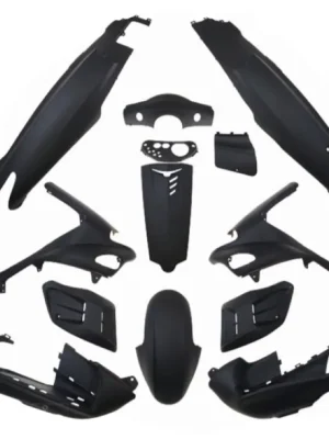 Wochenendangebot Verkleidungsset 13-teilig Schwarz Matt für Gilera Runner 50–200