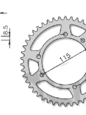 Kettenrad Ritzel 415 40 Zähne für Gilera GSM 50 Beta KR50 Sonderaktion