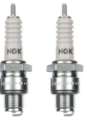 2x Zündkerze B6HS 2er Pack Zündkerzen Set 2 Stück für Motorrad / Roller / Scooter Neu