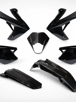 Verkleidungssatz Schwarz 7-teilig für Rieju MRT 50 SM Enduro Pro Sale