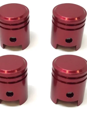 4x Ventilkappen Ventil Deckel Kolben Rot für PKW Quad ATV Günstig