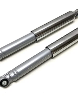 Stoßdämpfer Set 370mm 37cm Grau Chrom für Simson Kreidler Honda Mofa Moped Preisknaller