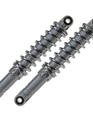 300mm Stoßdämpfer Federbeine Satz Grau Chrom für Mofa Moped Einstellbar Bestpreis