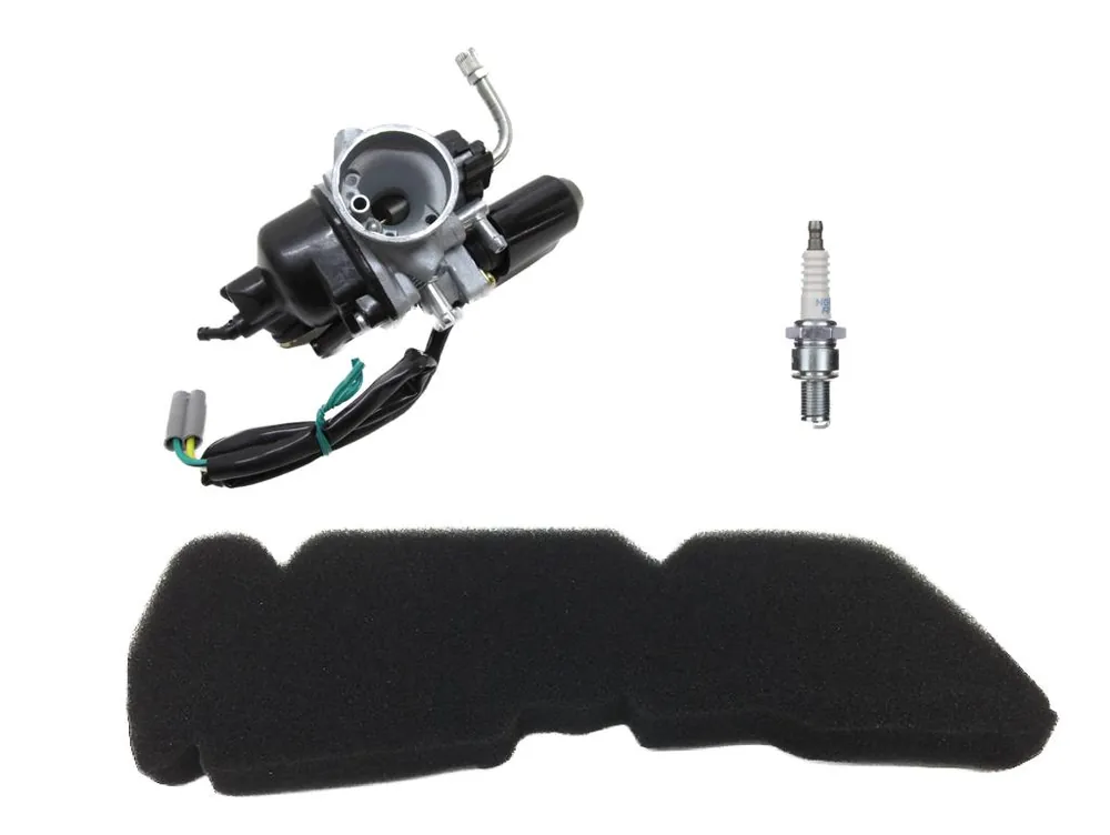 17,5mm Vergaser + Luftfilter + Zündkerze BR9ES Set für Piaggio TPH 50 Preisknaller