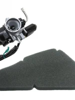 17,5mm Vergaser + Luftfilter + Zündkerze BR9ES Set für Piaggio NRG MC2 MC3 Sonderangebot
