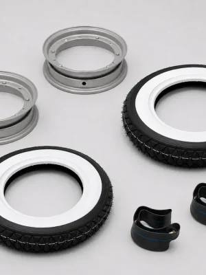 Weisswand Reifen Felgen Satz 3.00-10 Zoll für Vespa V PK 50 80 125 N XL Günstig