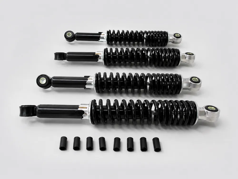 Stoßdämpfer 280 + 300mm Schwarz Tieferlegung Set für Simson Duo Schwalbe Star KR51 SR4 Sale