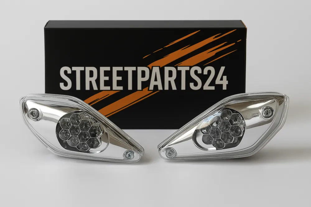 LED Blinker Lexus Style vorne E-geprüft passend für Yamaha Aerox, MBK Nitro 50 100 Neuheit