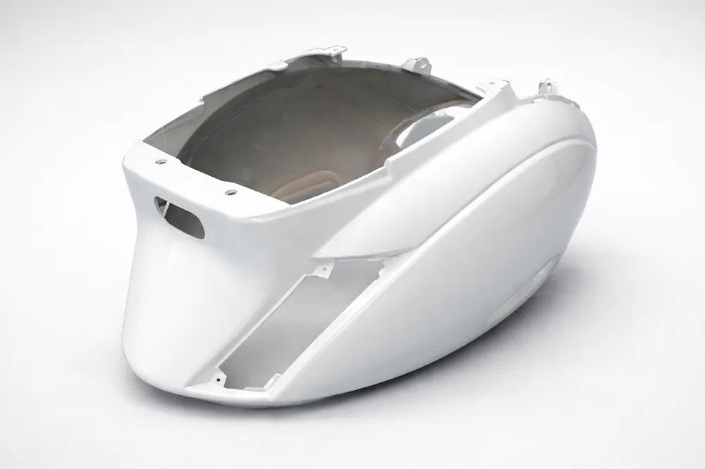 Seitenverkleidung hinten weiß für Piaggio Zip 50 AC ab 2000 Top-Angebot