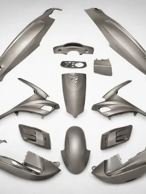 Verkleidungsset 13-teilig Grau Matt für Gilera Runner 50–200 Günstig