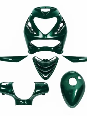 Verkleidungsset 6-teilig Grün für Piaggio Zip 50 125 2000 - Jaguar Green Begrenztes Angebot
