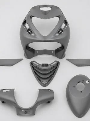Verkleidungsset 6-teilig Grau Matt für Piaggio Zip 50 125 2000 Markenware