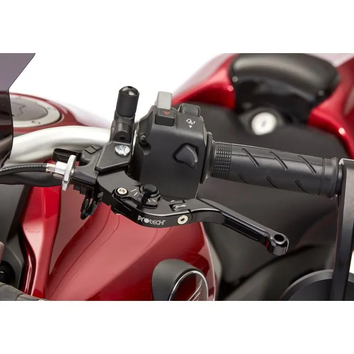 PROTECH Bremshebel Sport schwarz, Versteller schwarz ABE passt für YAMAHA MT-09 / SP(21-23)/YZF-R1(20-24)/YZF-R1(15-16)/YZF-R1(17-19)/YZF-R1 M(20-24)/YZF-R1 M(17-19)/YZF-R6(17-20) Finale Aktion