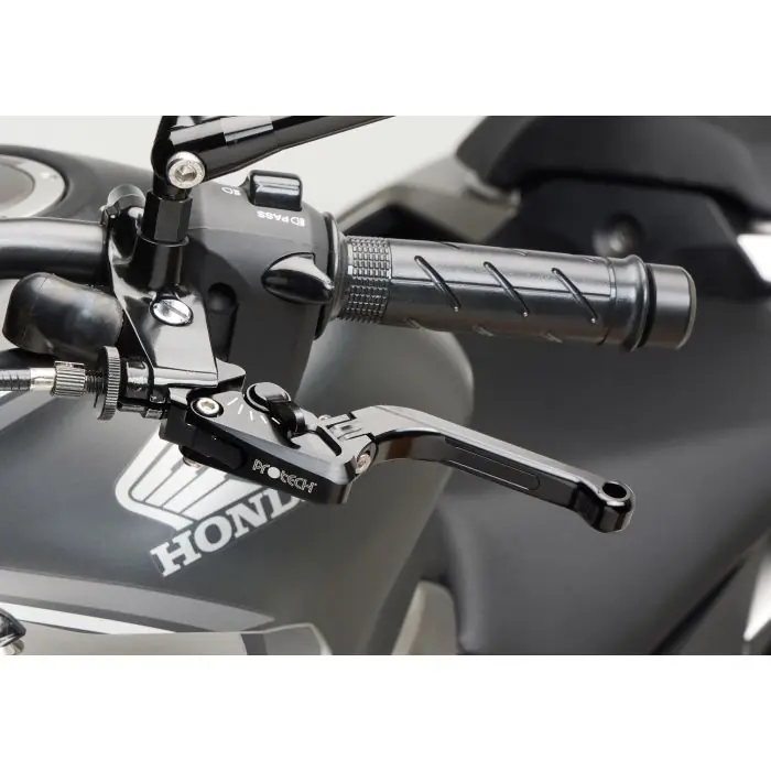PROTECH Bremshebel Race schwarz Versteller schwarz ABE passt für DUCATI Monster 1100(09-10)/Monster 1100 EVO(11-13)/Multistrada 1200/S(10-14)/Streetfighter 1100(09-12)/Streetfighter 848(12-15)/TRIUMPH Neuheit