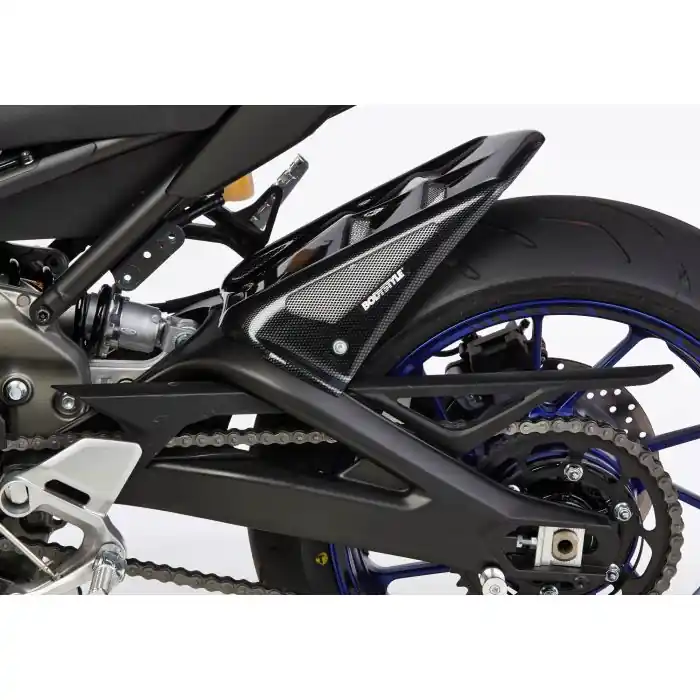 BODYSTYLE Raceline Hinterradabdeckung Carbon Look ABE passt für YAMAHA MT-09 / SP(14-16)/Tracer 900(15-16)/Tracer 900(17-17)/XSR900(16-21) Begrenztes Angebot