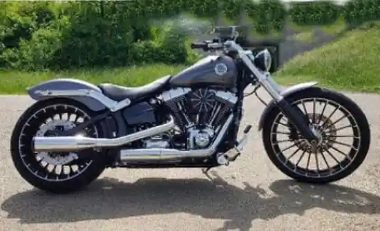 Finale Aktion MILLER - Arizona - 2-2 - silber - SlipOn / Harley Softail Breakout / CVO / EG-BE