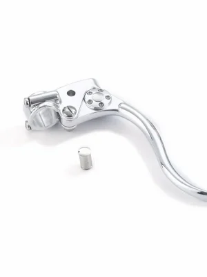 Aktuell KustomTech mechanische Bremsarmatur DeLuxe Aluminium poliert für Harley-Davidson