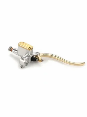 KustomTech Handbremszylinder 14mm DeLuxe Messing satiniert für Harley-Davidson Bestpreis