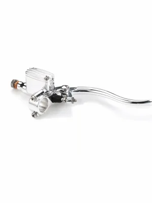 KustomTech Handbremszylinder 14mm DeLuxe Aluminium poliert für Harley-Davidson Zertifiziert