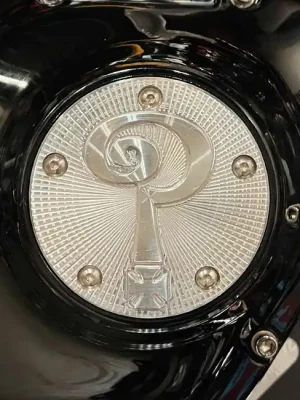 Indian Larry Point Cover ? Silber für Harley-Davidson Twin Cam 99-17 Neu