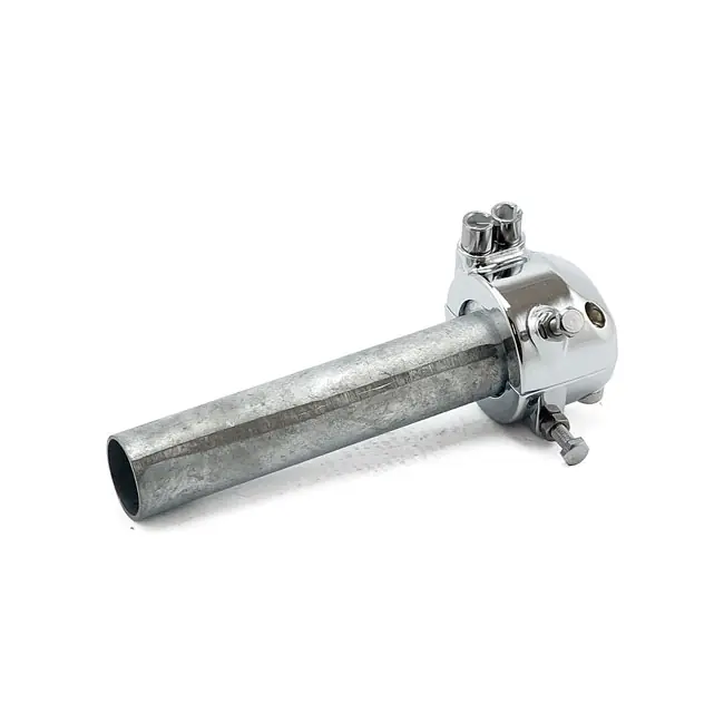 Versand Am Gleichen Tag Gaszuggehäuse Cone & Hülse Chrom für Custombikes mit 22mm Lenker und 2 Zügen