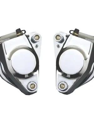 Angebot 1 Paar Bremssättel vorne Chrom für Harley-Davidson Big Twin Sportster 84-99