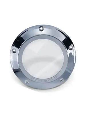 Barnett Clear Derby Cover Chrom für Harley-Davidson Big Twin 07-16 Top-Angebot
