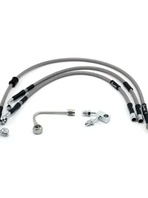 Goodridge Bremsleitungskit Stahlflex, f. Harley-Davidson FLSTF, FXSB 15-17 m. TÜV! Direktkauf