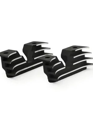 Zündkerzen-Cover Finned, Schwarz, für Harley-Davidson XL 04-21 Markenware