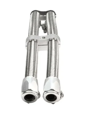 Jagg Ölkühler-Ölleitungen komplett die Anschlüssen, Silber, für Harley-Davidson Günstig