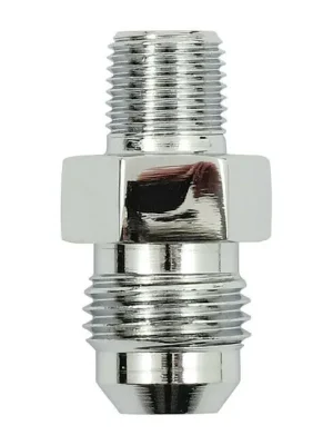 Knallerangebot Goodridge Ölleitungsfitting, gerade, 1/8 NPT, Chrom, für Harley Davidson