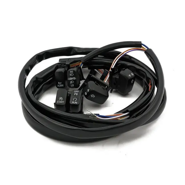 Direkt Vom Hersteller Schalter Lenkerarmaturen Schwarz f. Harley-Davidson Softail & Dyna 96-06