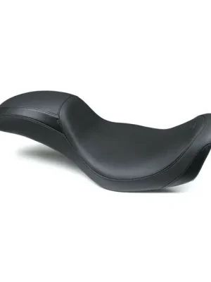 Neu Mustang Hightail Fastback Sitzbank schwarz, für Harley-Davidson Dyna 06-17