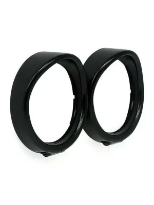 Zertifiziert Lampenring Visor Style Schwarz für Harley-Davidson Touring Blinker