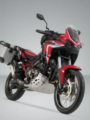 Neu SW-Motech TRAX ADV Alukoffer-System Silbern. 45/37 l. CRF1100L Africa Twin (19-21).