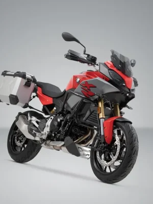 Zertifiziert SW-Motech TRAX ADV Alukoffer-System Silbern. 37/37 l. BMW F 900 R / XR (19-24).