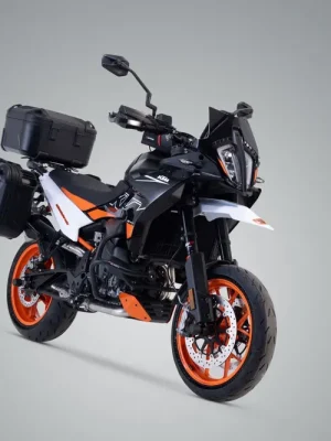 Garantierte Lieferung SW-Motech Adventure Set DUSC mit Topcase L Schwarz. KTM 790 Adv/R, 890 Adv/R, 890 SM T.