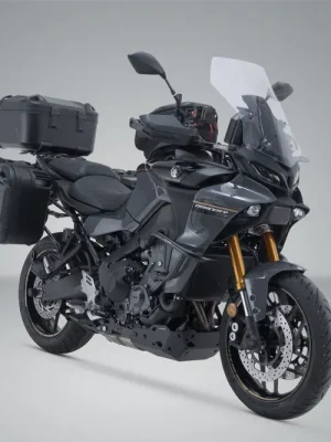 Neu SW-Motech Adventure Set DUSC mit Topcase L Schwarz. Yamaha Tracer 9 / GT (20-) / GT+ (22-).