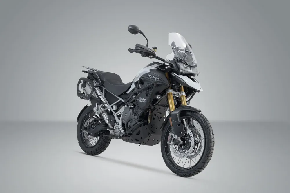 SW-Motech Adventure Set DUSC mit Topcase L Schwarz. Tiger 1200 Rally/GT Explorer. Saisonangebot