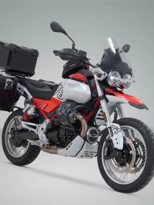 Must-Have SW-Motech Adventure Set TRAX ADV Schwarz. Moto Guzzi V85 TT (24-).